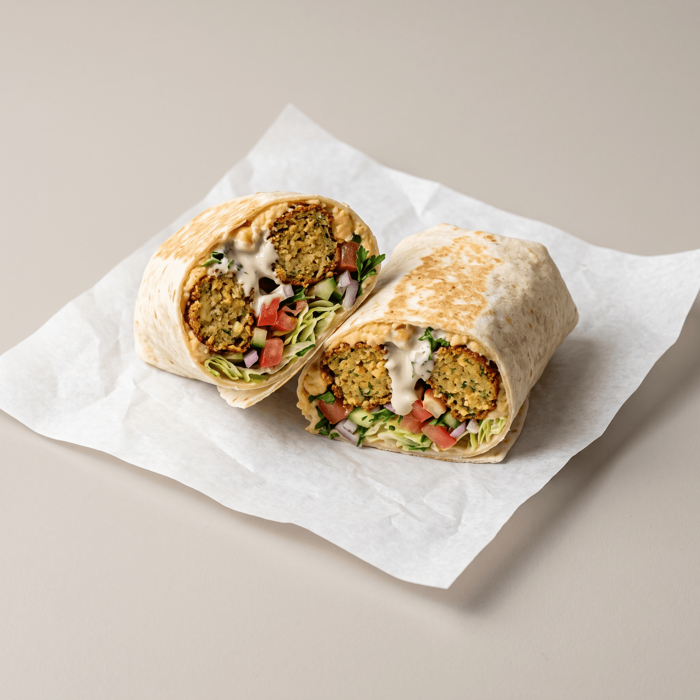 Falafel Wrap Sandwich