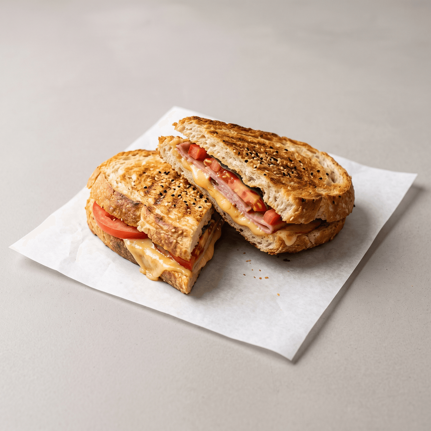 Ham, Cheese & Tomato Sandwich