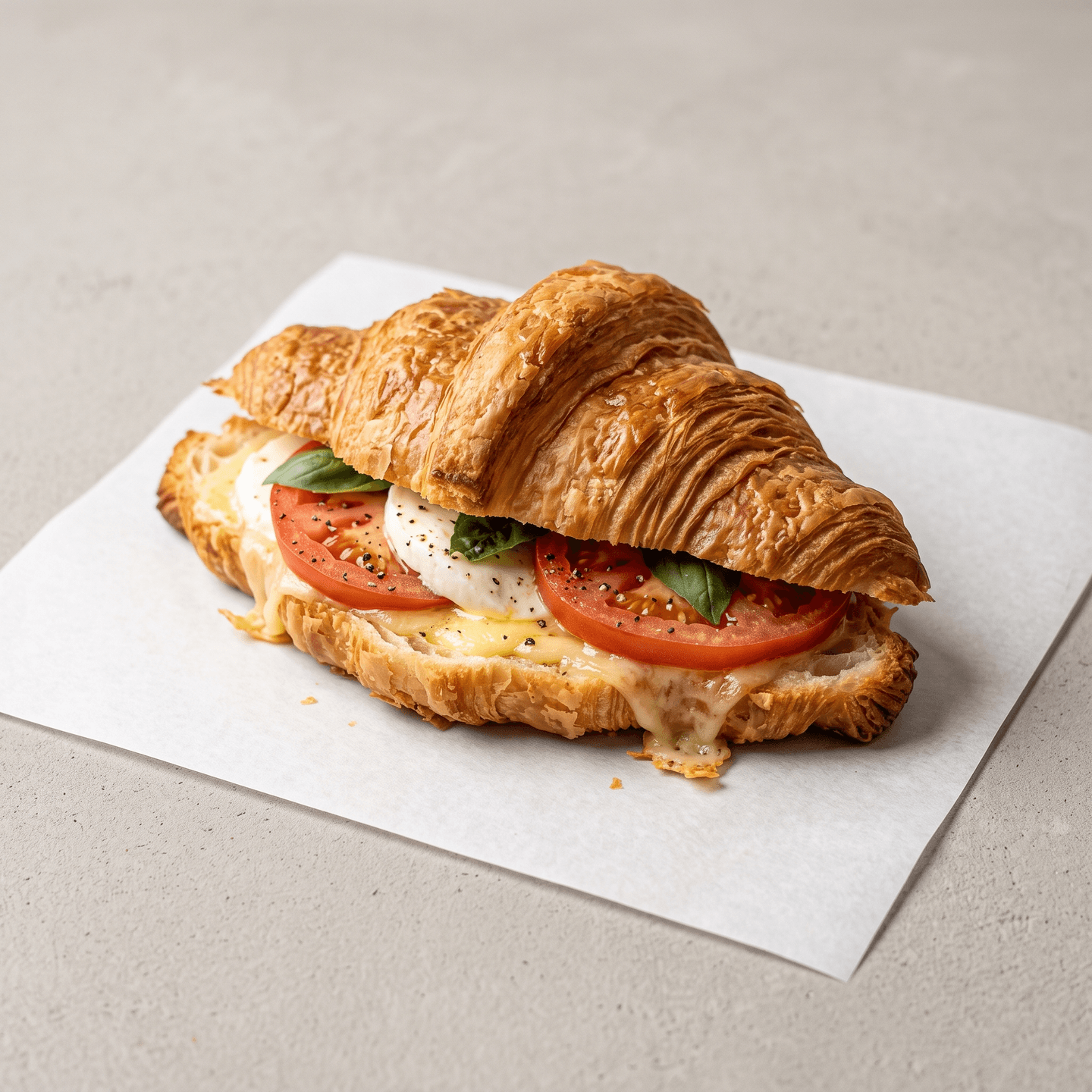 Cheese Tom Croissant Sandwich